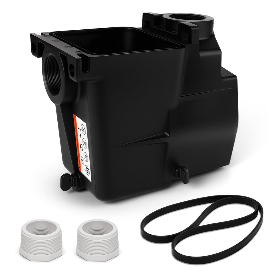 Aumzong SPX1620AA pump strainer housing front view showcases durable corrosion-resistant construction.