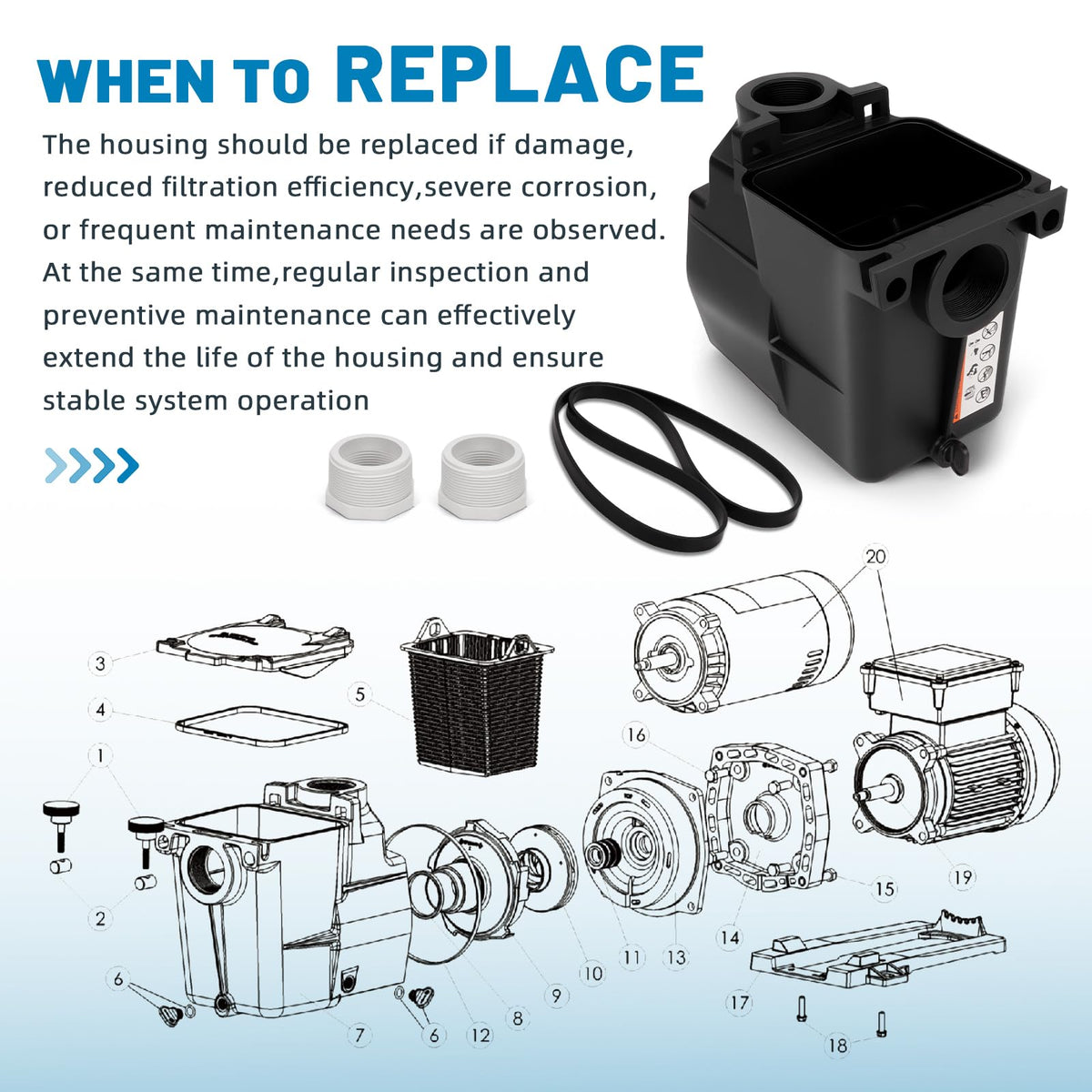 Packaging image communicates ready-to-install replacement part.