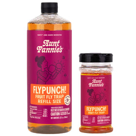 Aunt Fannie's FlyPunch refill 32oz bottle for sustained fruit fly control.