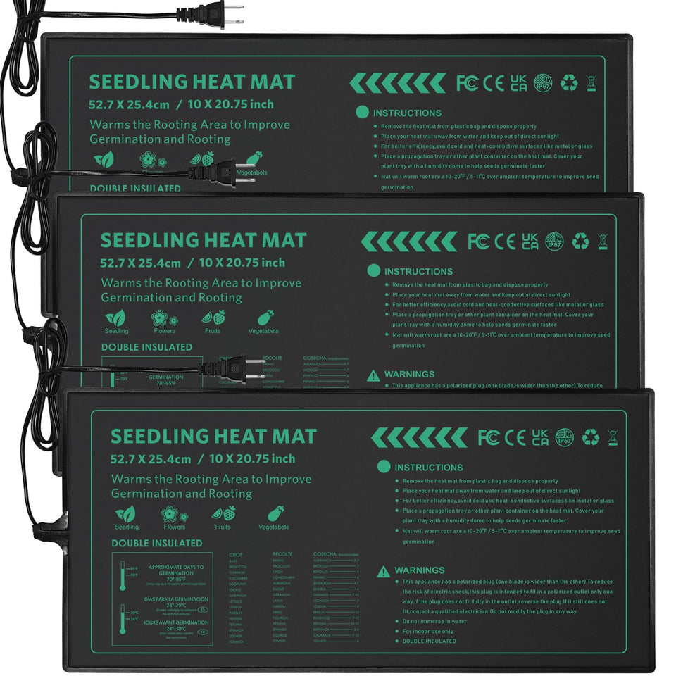AUPETEK seedling heat mat under tray promoting germination warmth