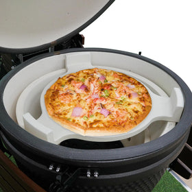 AUPLEX three legs elevate the stone to deflect heat away from delicate foods