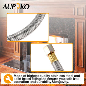 Aupoko inlet connector with 3-inch flare for quick, secure fittings.