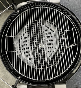 Aura Outdoor 22-inch grate compatibility, fits Weber Kettle and Recteq Bullseye.