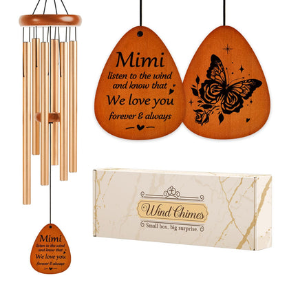 Aurahouse Mimi Gifts wind chime 36-inch outdoor decor with soothing tones and graceful presence.