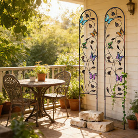 Aura7Mix versatile set can frame roses, clematis, or wisteria beautifully.