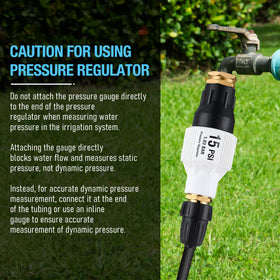 Aurelema metal connectors close-up for long-lasting irrigation setup
