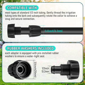 Aurelema metal connectors reinforce durability for outdoor drip setups