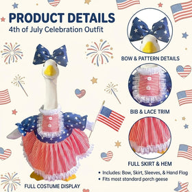 Aurexan Memorial Day goose outfit creates a charming porch display