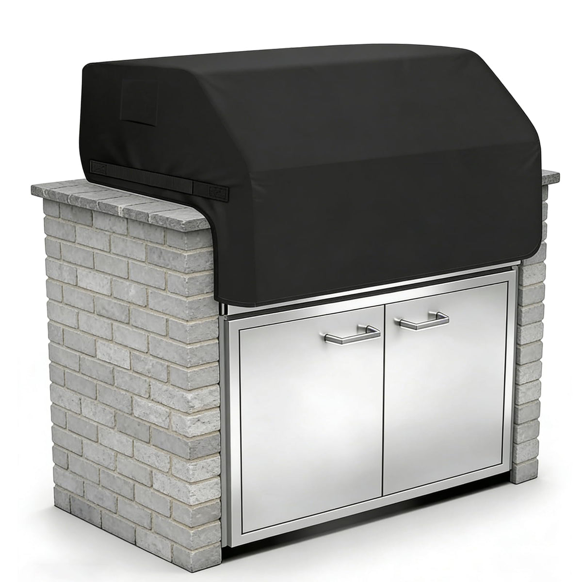 Aurmer built-in grill cover on Blaze 40-inch grill for a precise fit.