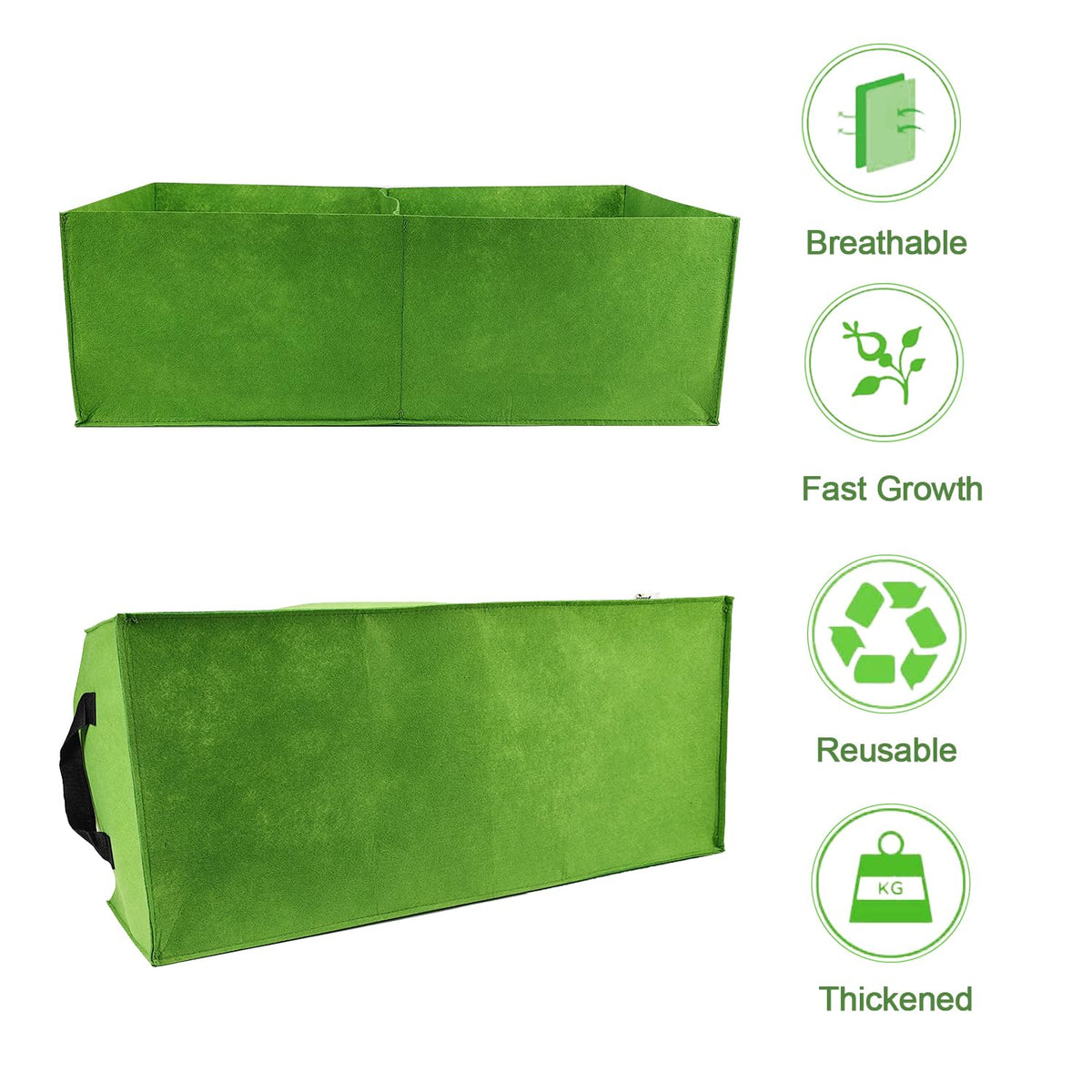 Auroal 10-gallon breathable grow bag for outdoor vegetables and flowers.