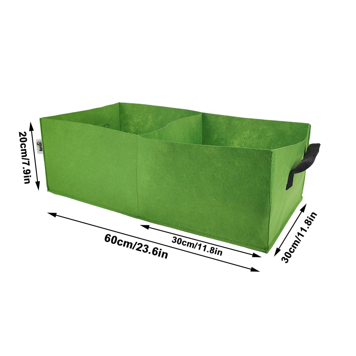 Auroal durable non-woven fabric grow bag for long-lasting use.