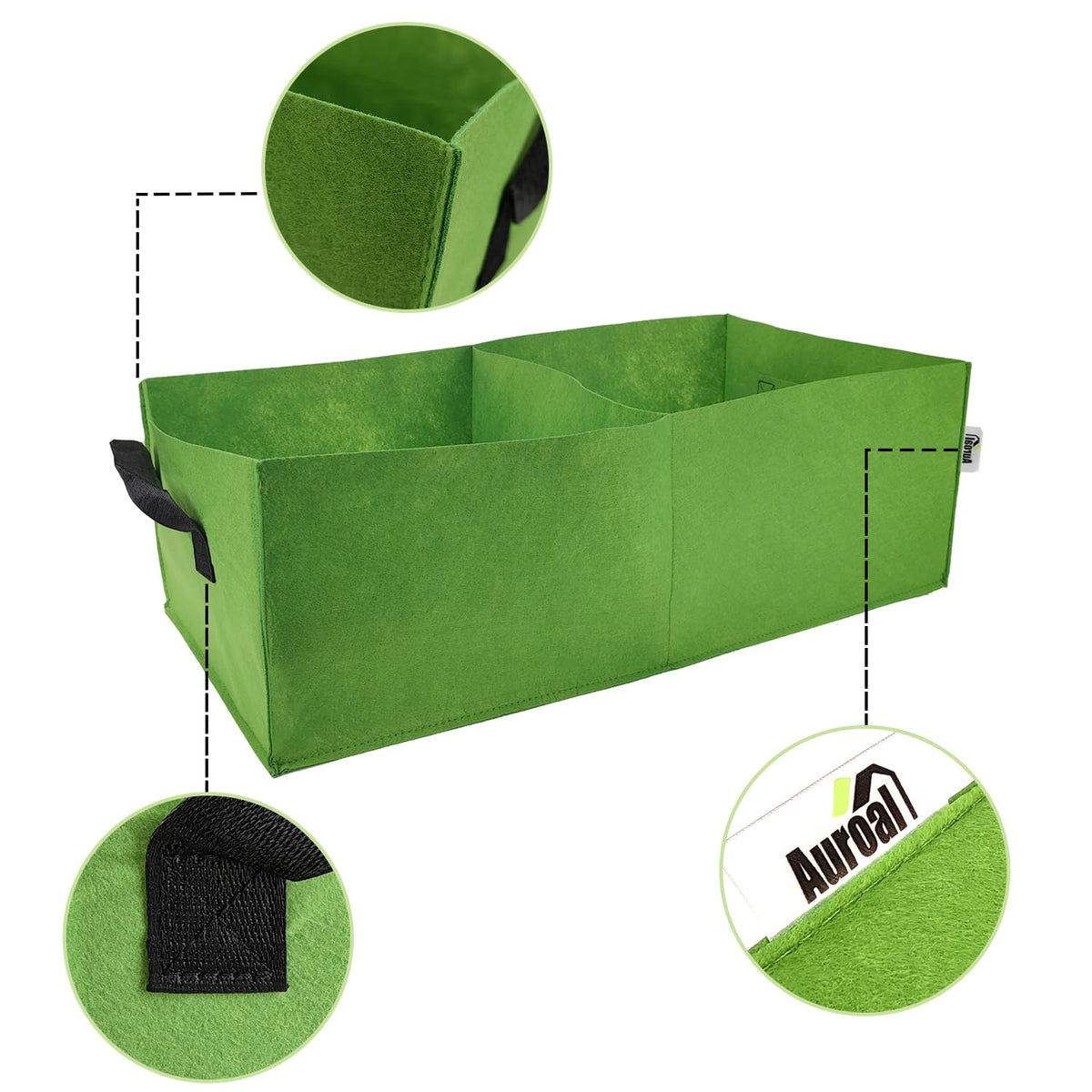 Auroal reusable foldable plant bag for seasonal planting.