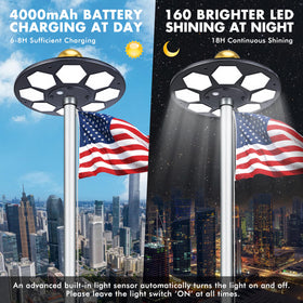 Aurolit top ball and components simplify pole installation; pole not included.