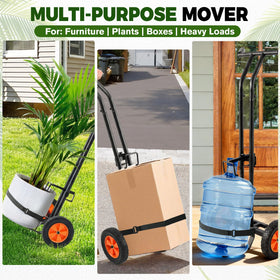 AUROPEAK 8-inch wear-resistant tires roll smoothly outdoors and indoors