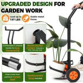 AUROPEAK suction cups securely grip planters during transport