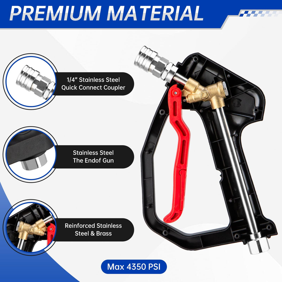 AURORA CAR brass internal trigger delivers smooth operation.