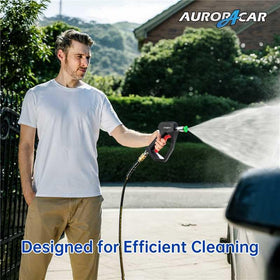 AURORA CAR car wash foam gun setup for efficient cleaning.