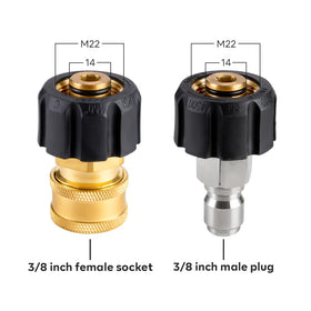 Aurora Car M22 14mm adapters included for versatile connections.