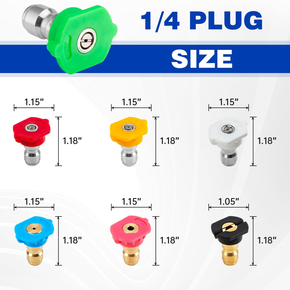 Aurora Car rinse mode nozzle tip ideal for gentle surface cleaning