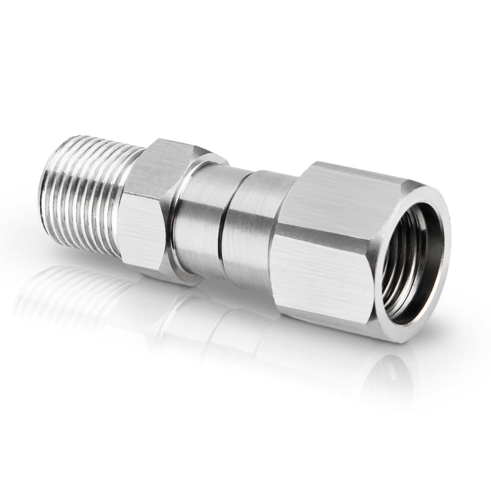 AURORA CAR 360-degree swivel connector reduces hose tangling during cleaning tasks.