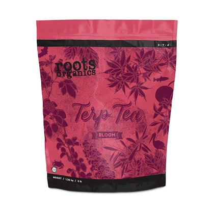 Aurora Innovations Terp Tea Bloom bag for flowering plants supports rich nutrition and healthier blooms