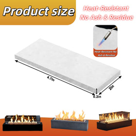 AuroraHJYJ ceramic wool wick fits tabletop fireplaces for clean burning