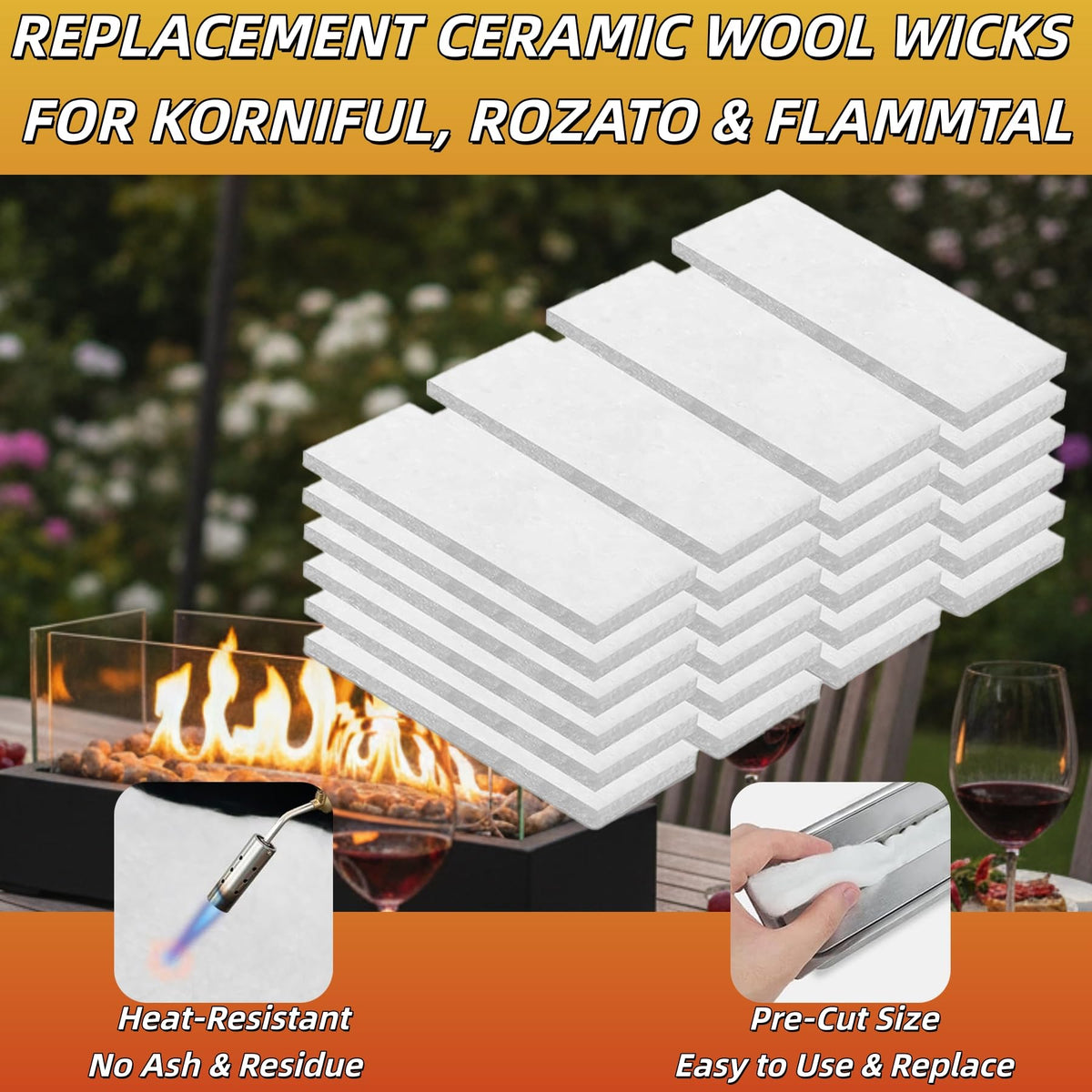 AuroraHJYJ ceramic wool wick demonstrates strong absorption to prevent spills