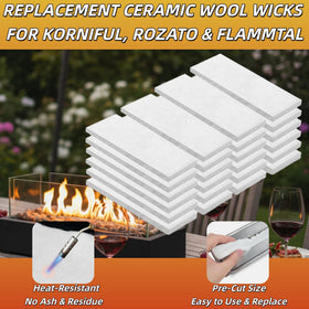 AuroraHJYJ ceramic wool wick demonstrates strong absorption to prevent spills