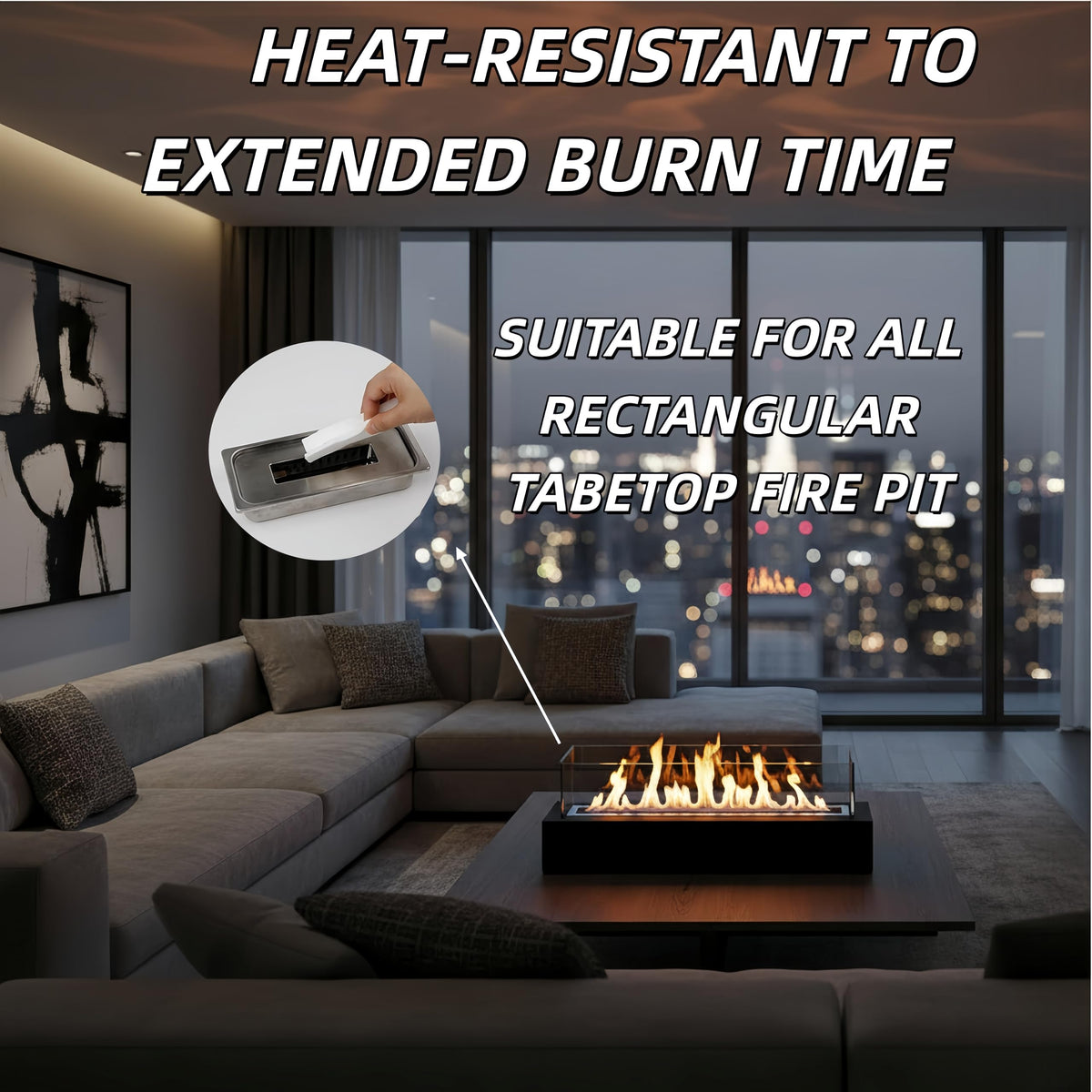 AuroraHJYJ ceramic wool wick replacement-ready maintains optimal flames