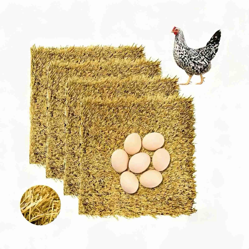 AuroVyxx chicken nesting pads 4-pack, 12x12 inch, easy fit in nest boxes