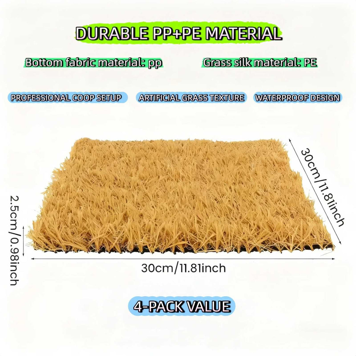 AuroVyxx waterproof nesting pad with moisture barrier for cleaner coops