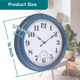 Aurowit outdoor clock patio use complements garden or poolside spaces
