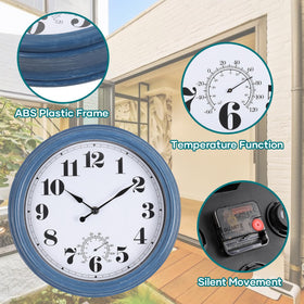 Aurowit outdoor clock silent movement suits indoor spaces too