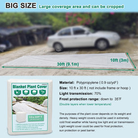 Double-layer setup providing enhanced frost protection in winter.