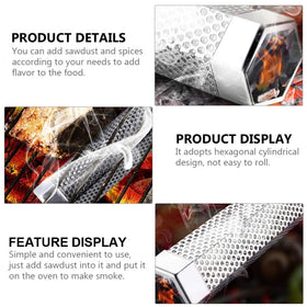 Aushucu portable, easy-to-clean smoker tube for outdoor cooking