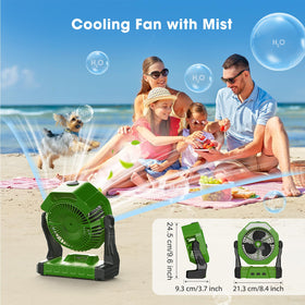Ausic 3-in-1 misting desk fan is sturdy and travel-ready