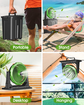 Ausic 30000mAh battery powers long outdoor sessions at the beach or campsite.