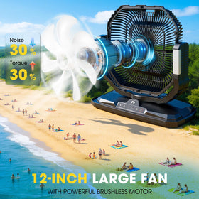 Ausic four-speed wind and misting mode offer customizable cooling