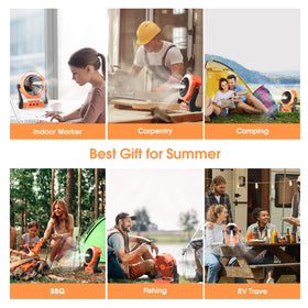 Ausic misting fan gift-ready-box highlights presentable packaging.