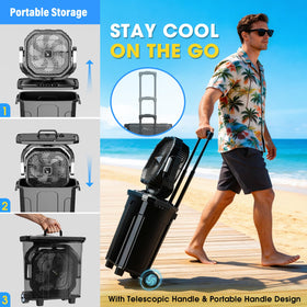 Ausic storage bucket design simplifies transport and compact storage