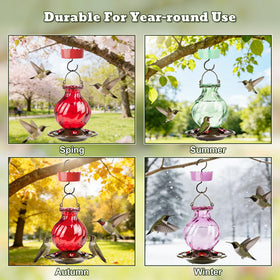 Auslar hanging feeder for easy outdoor placement.