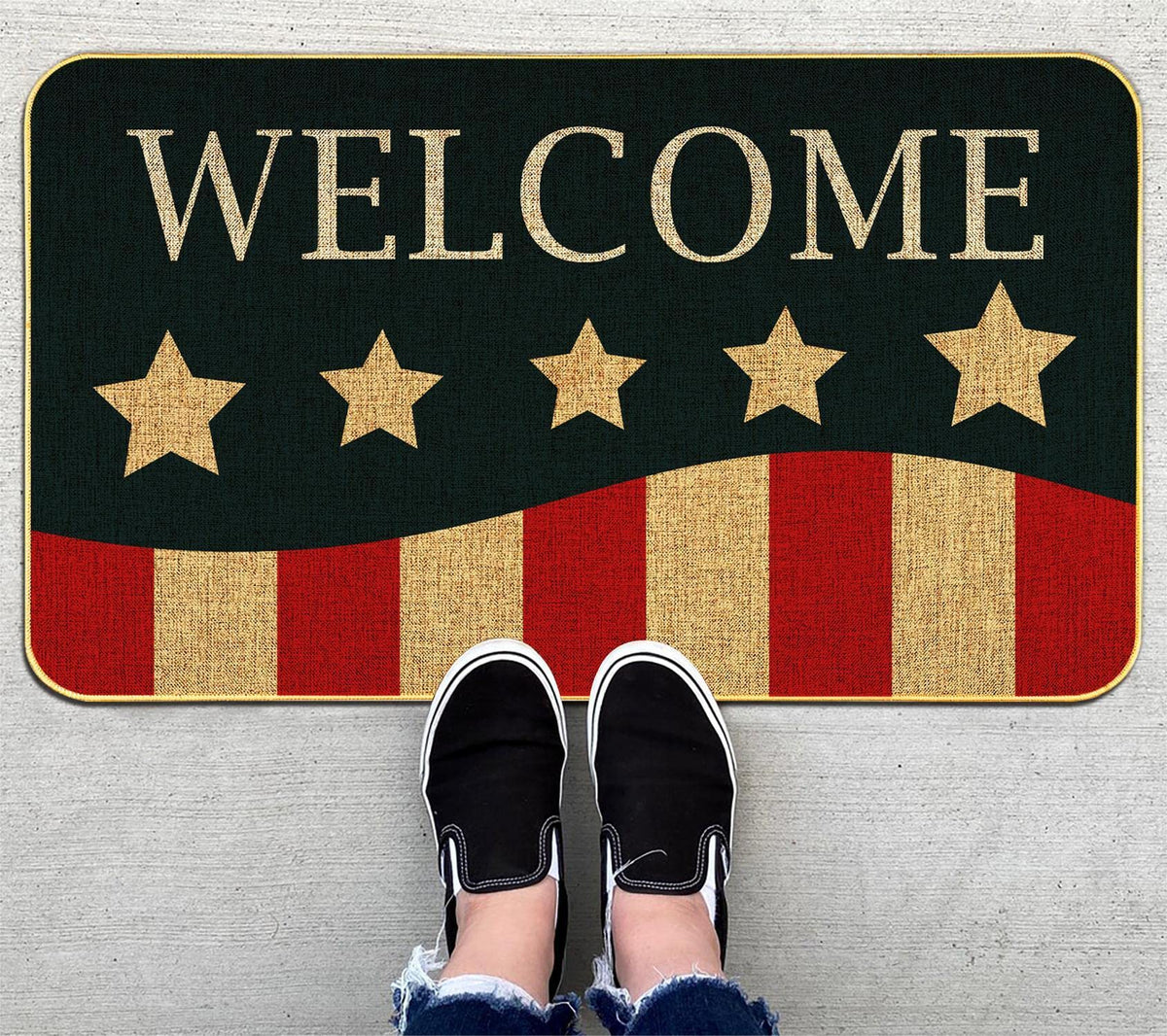 AUSTAB American independence doormat suited for outdoor and indoor use