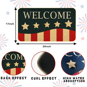 AUSTAB low-profile 17x29 doormat for slim entry spaces
