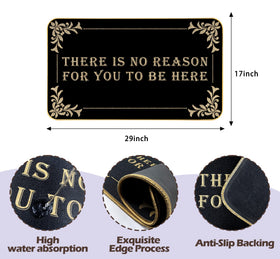 AUSTAB entrance mat for indoor and outdoor use, bold black design