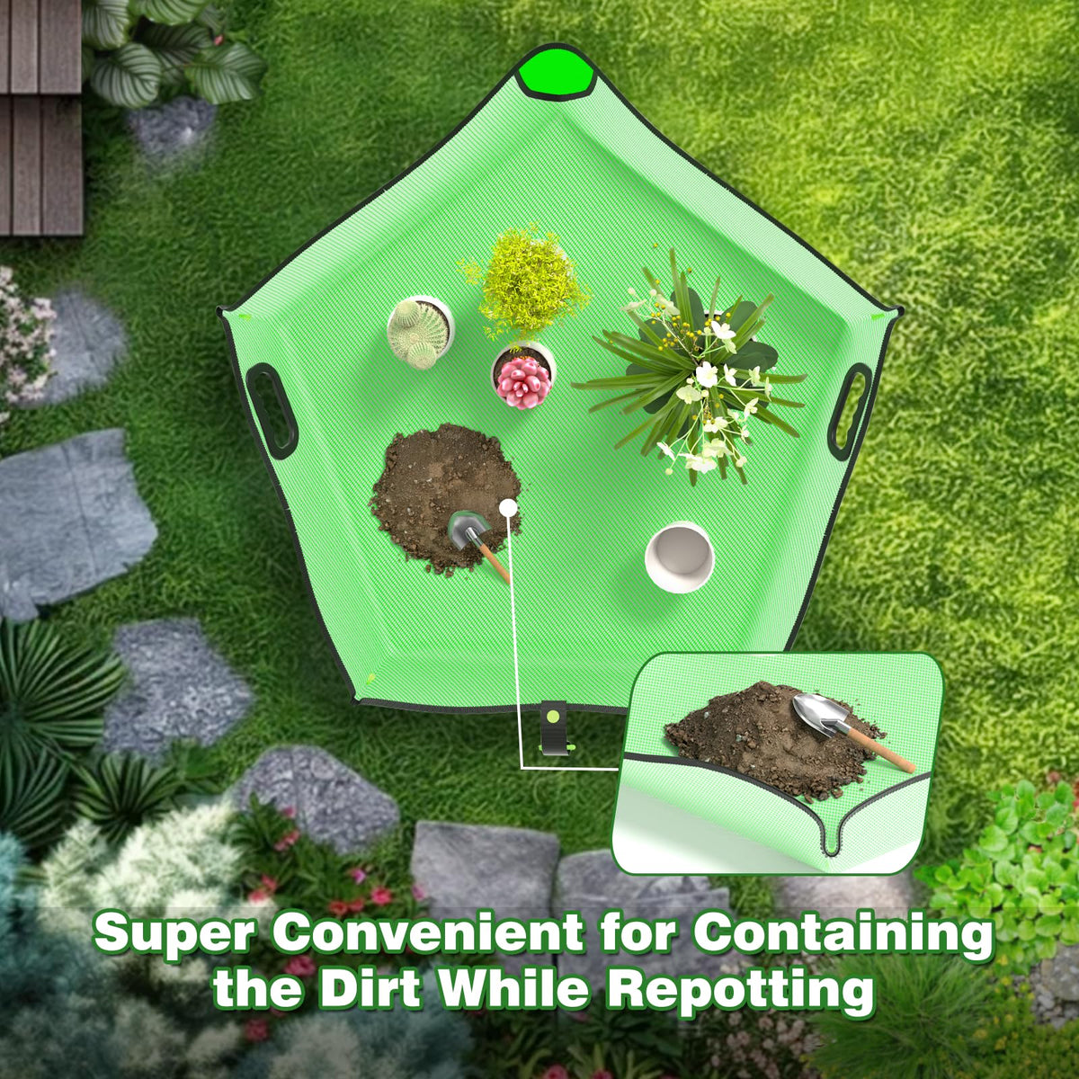 Austion repotting mat suits multiple uses, from sowing to pet feeding mats.