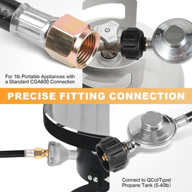 AUTATUE QCC quick-connect fitting ready for easy tank attachment.
