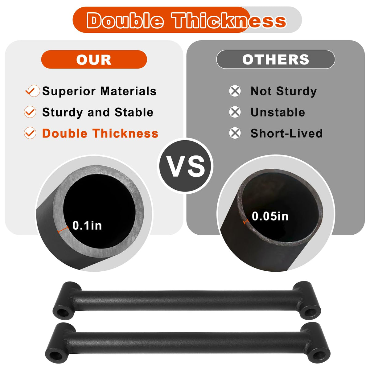 AUTOBABA deck locator rod rust-resistant coating for outdoor use