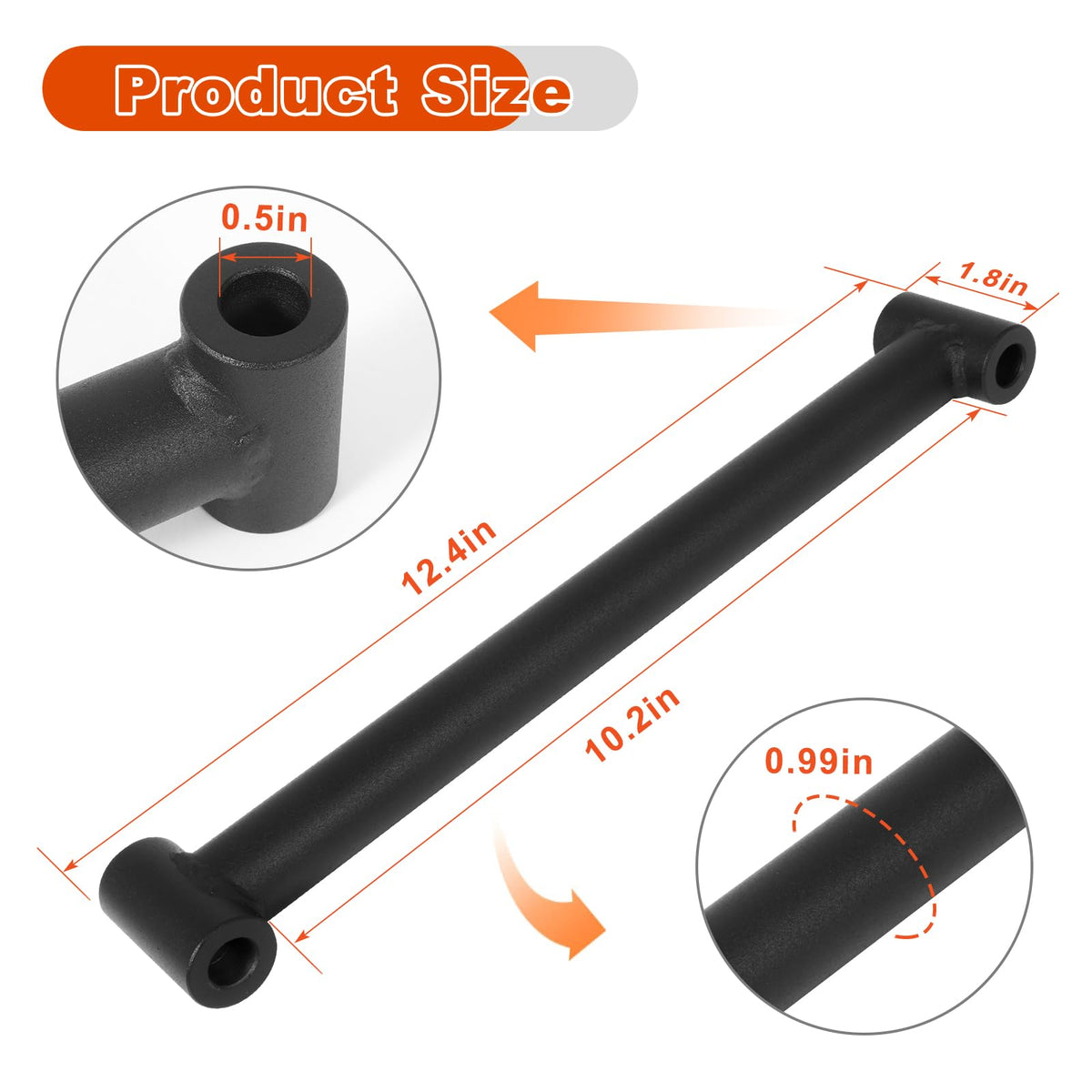 AUTOBABA deck locator rod reduces vibration for smoother mowing