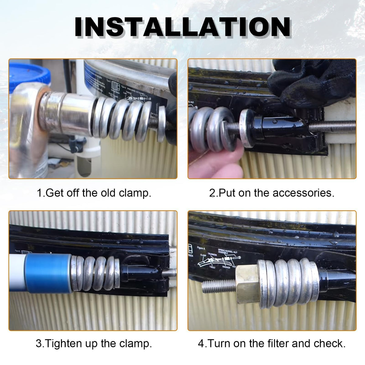 AUTOBABA Quad DE filter clamp fit for secure dependable support