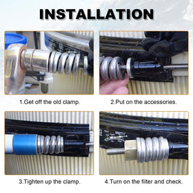 AUTOBABA Quad DE filter clamp fit for secure dependable support